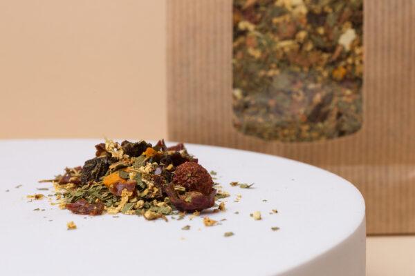 DIURETISCHER UND DETOX-KRÄUTERTEE mit Kurkuma, Brennnessel und Holunderblüten – Bild 2