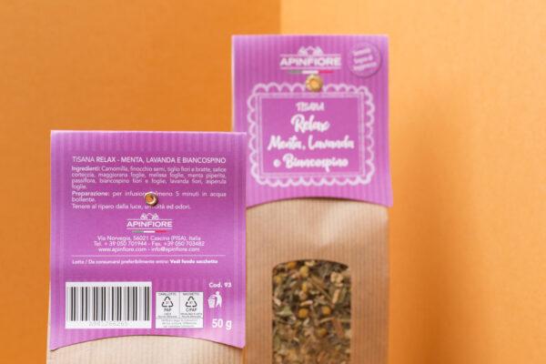 TISANA RELAX con Menta Lavanda e Biancospino - immagine 4