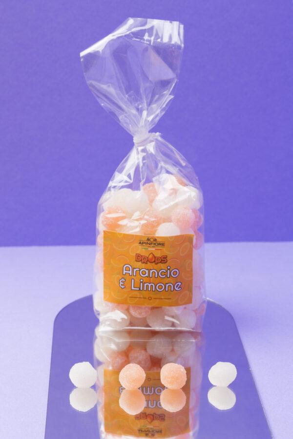 Caramelle Drops Arancio e Limone 125gr