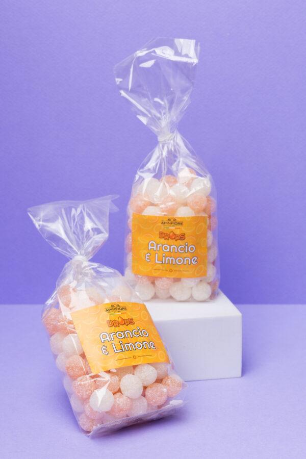 Caramelle Drops Arancio e Limone 125gr - immagine 4