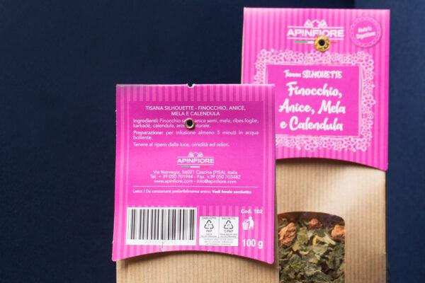 TÉ SILUETA con Hinojo, Anís, Manzana y Caléndula - Imagen 5
