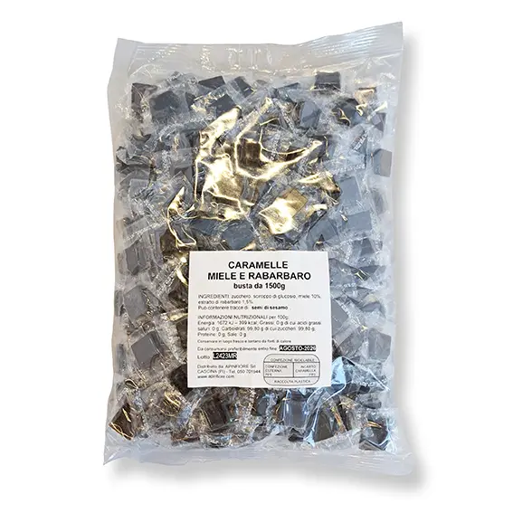Caramelle Miele e Rabarbaro 1,5kg