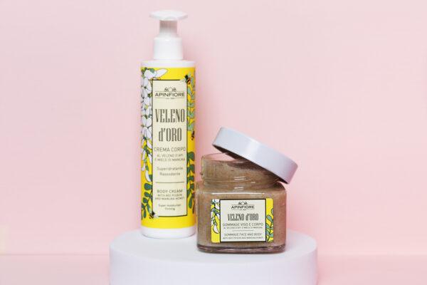 Veleno d'Oro Duo Set, Körpercreme + Gommage -10% – Bild 2