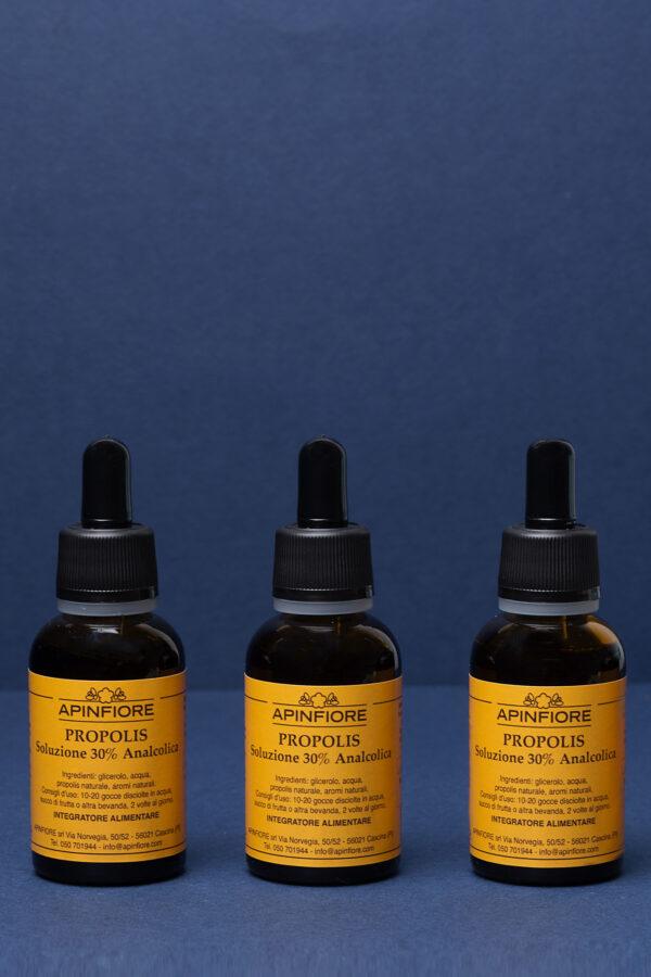 Set 3pcs Extracto de Propóleo 30% Sin Alcohol - Hidroglicerido 30ml -10% - Imagen 3