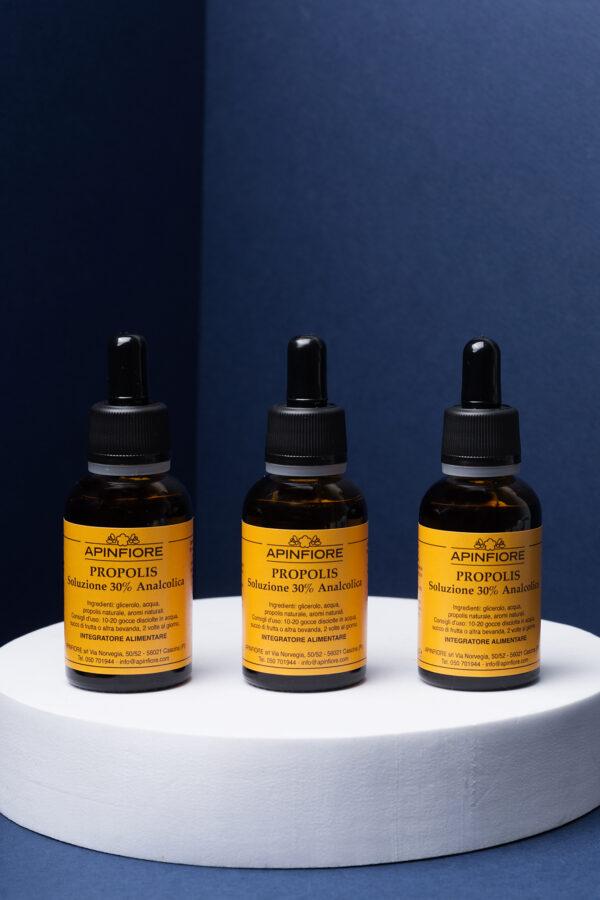 Set 3uds Extracto de Propóleo 30% Sin alcohol - Hidroglicérico 30ml -10%