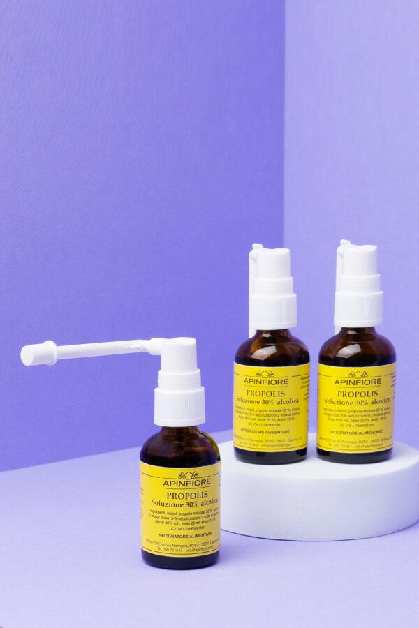 Set 3 piezas de extracto de propóleo 30% Spray alcohólico reclinable 30 ml -10% - Imagen 3