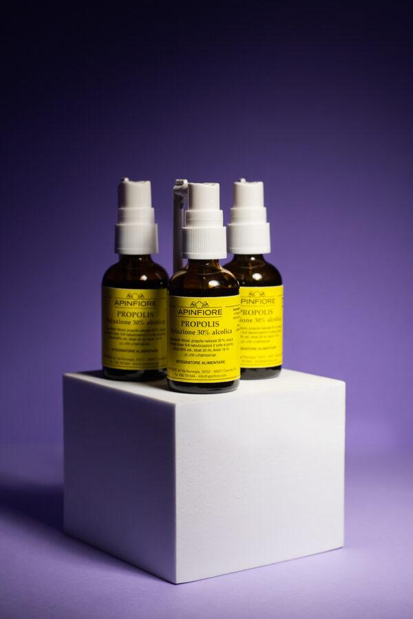 Set 3 piezas de extracto de propóleo 30% Spray alcohólico reclinable 30 ml -10% - Imagen 2