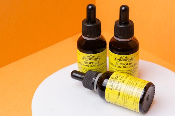Set 3pz Estratto Propoli 30% Alcolica 30ml-10% - immagine 2
