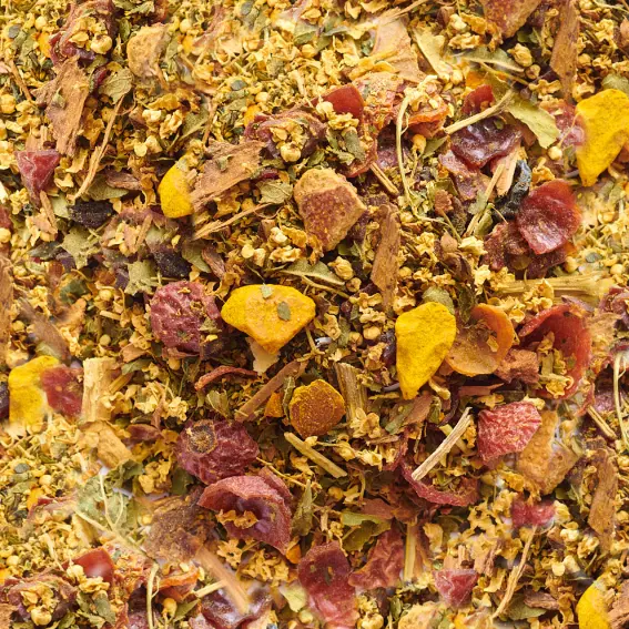 DIURETISCHER UND DETOXISCHER KRÄUTERTEE mit Kurkuma, Brennnessel und Holunderblüten kg