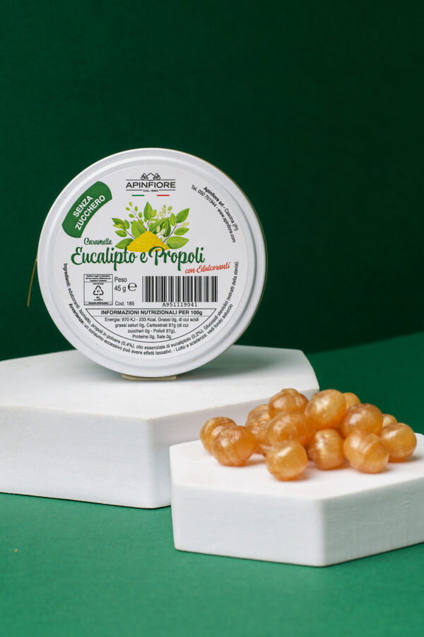 Caramelos de Eucalipto y Propóleo Sin Azúcar 45g