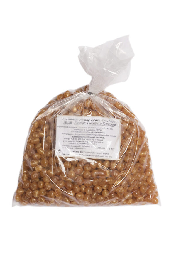 Caramelle Eucalipto e Propoli Senza Zucchero 1kg
