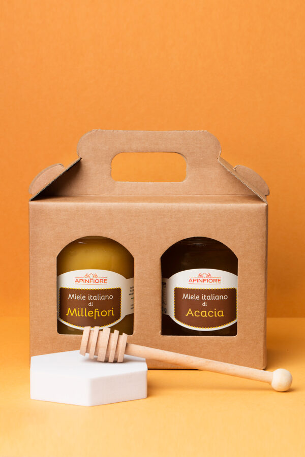 Italienisches Honigset Akazie+Millefiori 2x500gr -10%