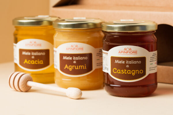 Set Mieli Italiani Acacia+Agrumi+Castagno 3x250gr  -10% - Imagen 2